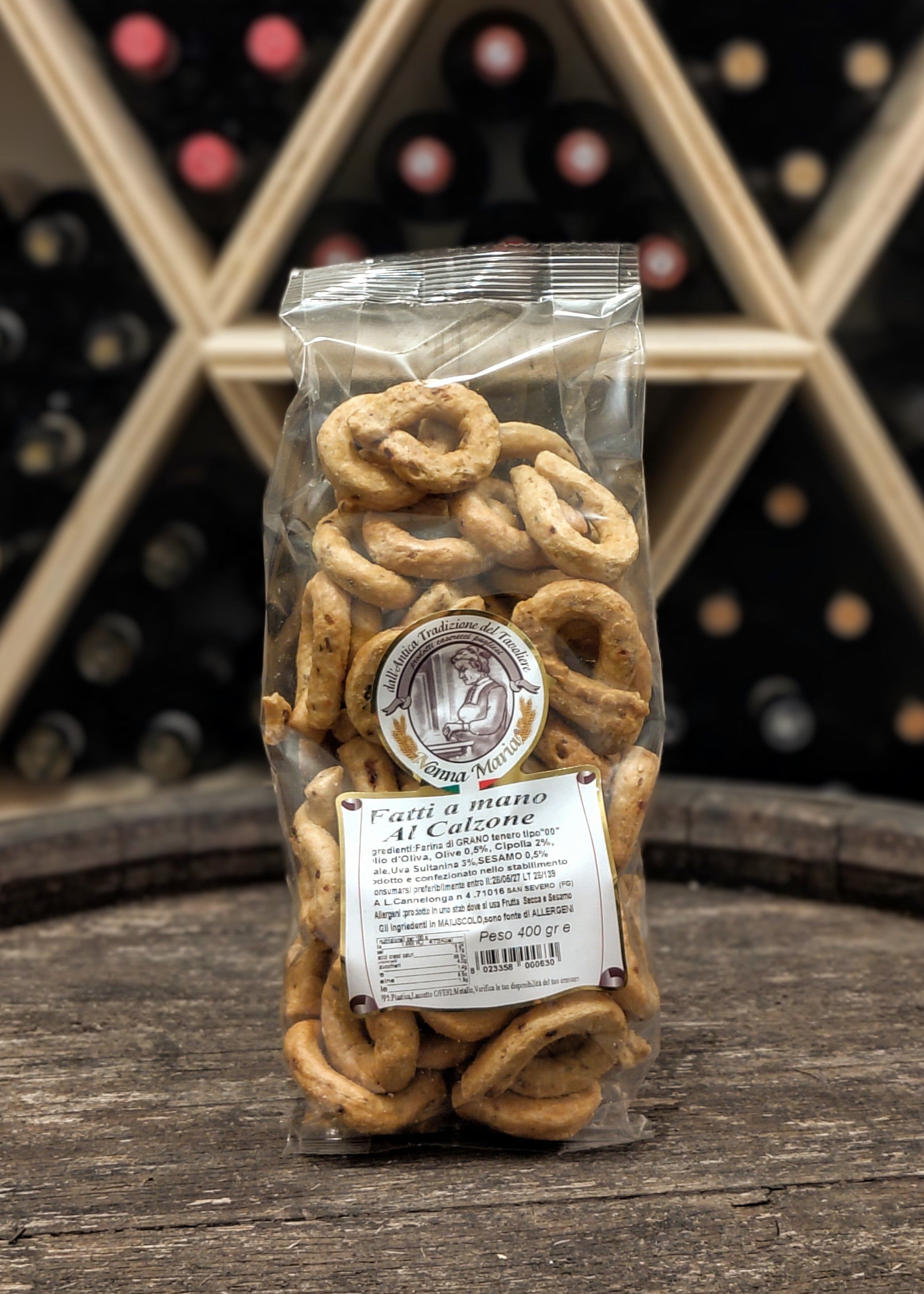 Taralli fatti a mano al calzone  400g